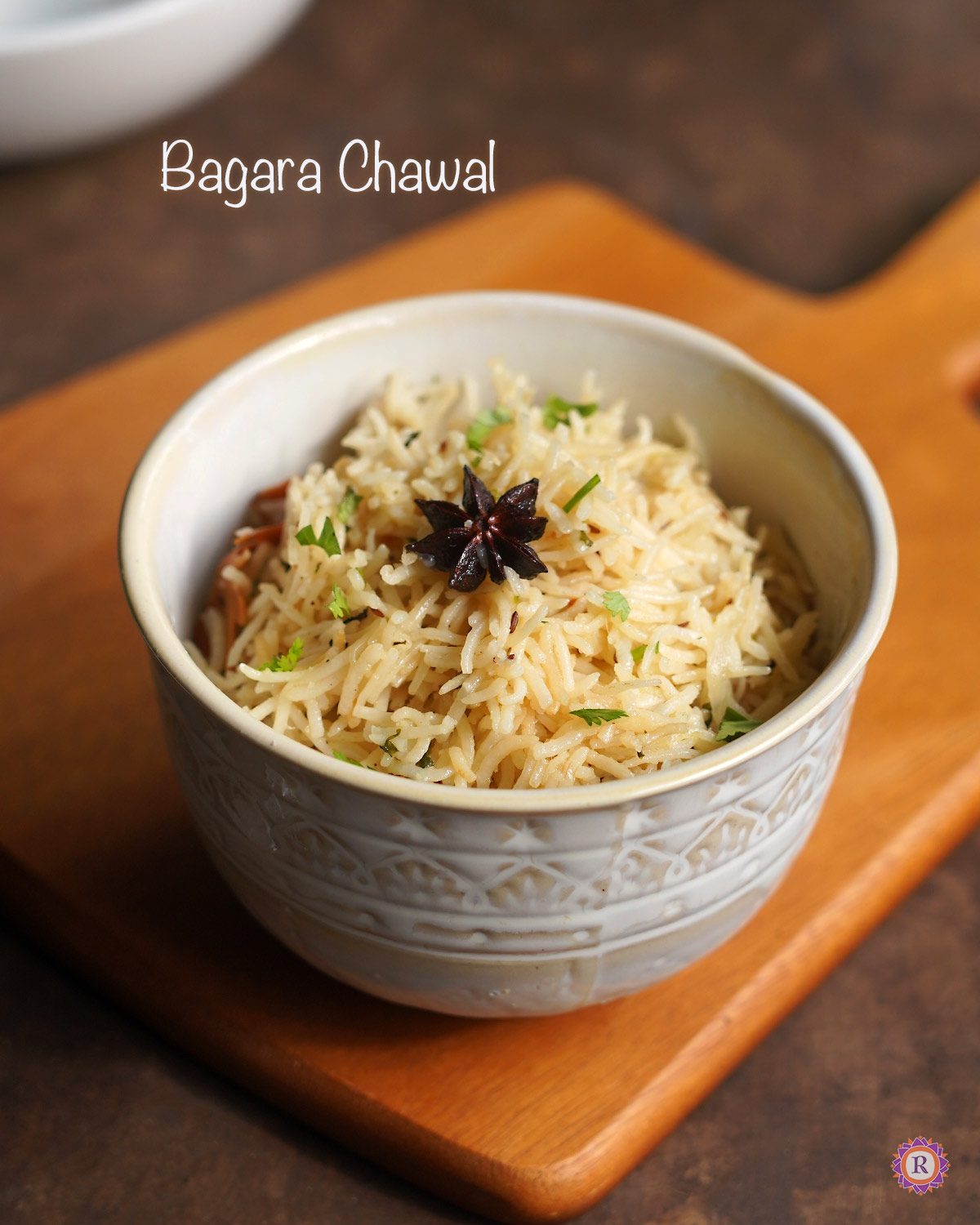 A food photography for the Bagara Chawal recipe