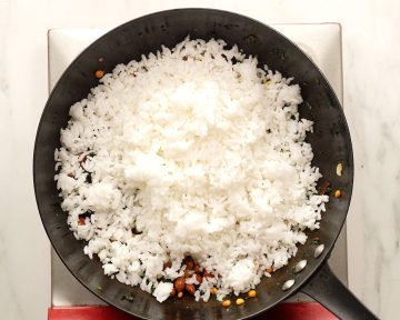 add cooked rice