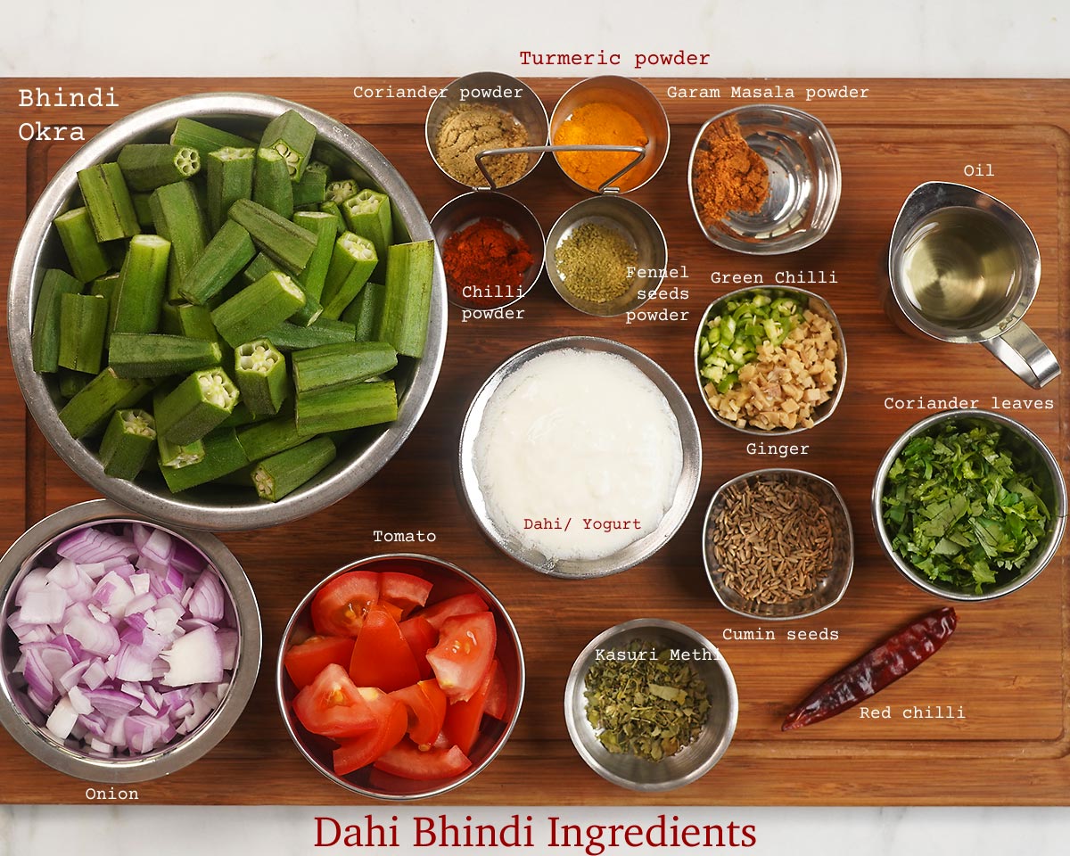 dahi bhindi ingredients