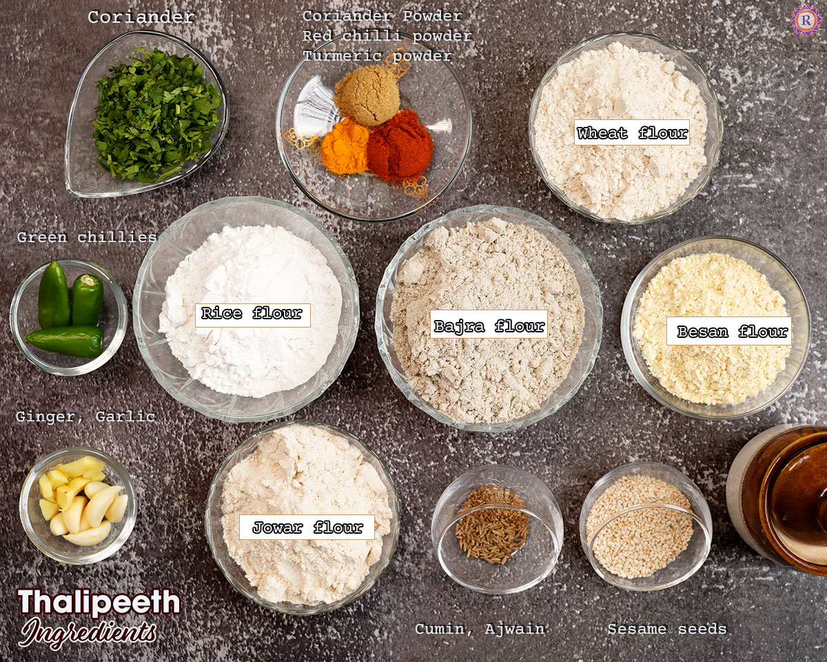 ingredients for Thalipeeth